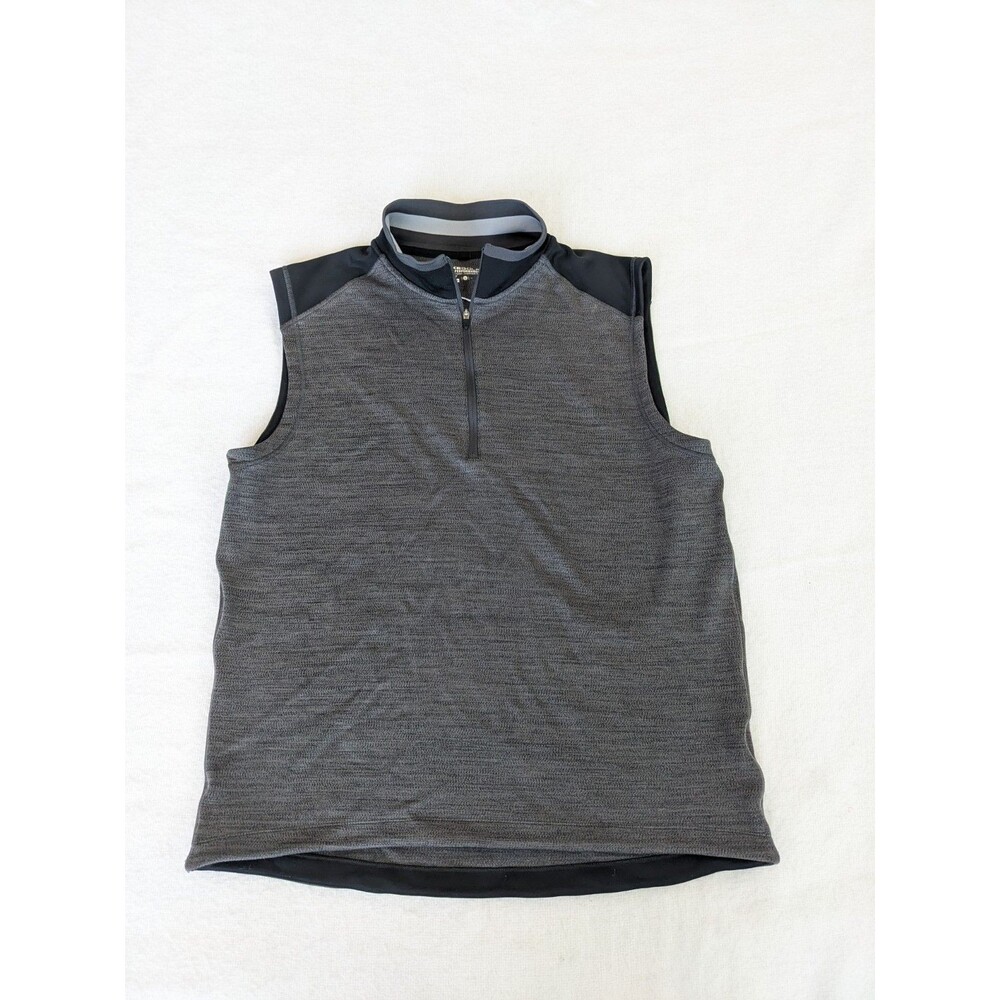 Nike Golf Tour Performance Pullover Mens L Dark Gray Dri-FIT 1/4 Zip Vest Casual